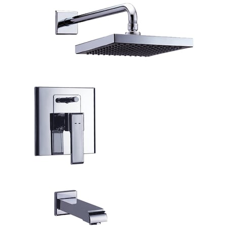 Delta Urban Arzo In-Wall Tub And Shower; With Quadrate Shower Head Ceramic Valve System 26075